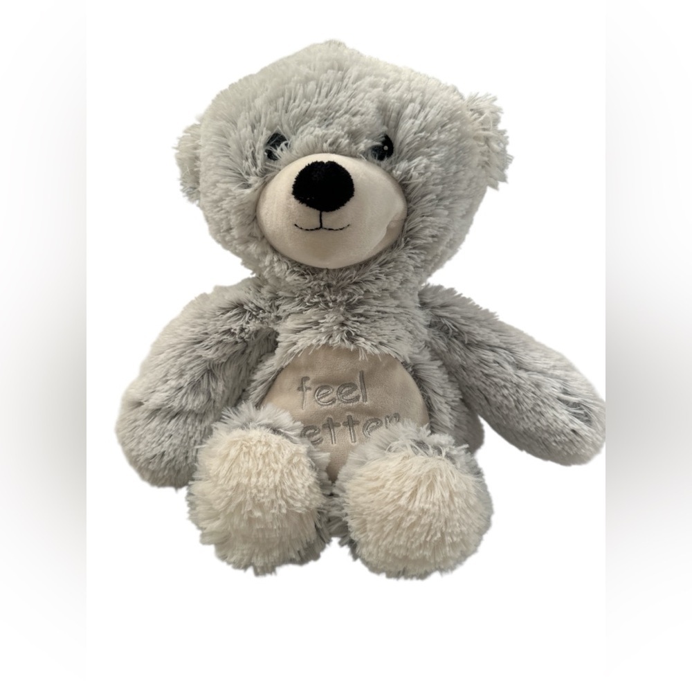 Warmies Heat Therapy Marshmallow Bear Plush Stuffed Animal Blue 15" Microwavable